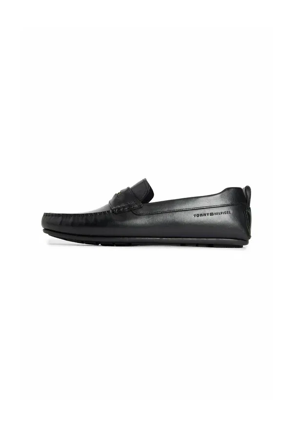Мокасины Tommy Hilfiger R debossed logo driver, черный