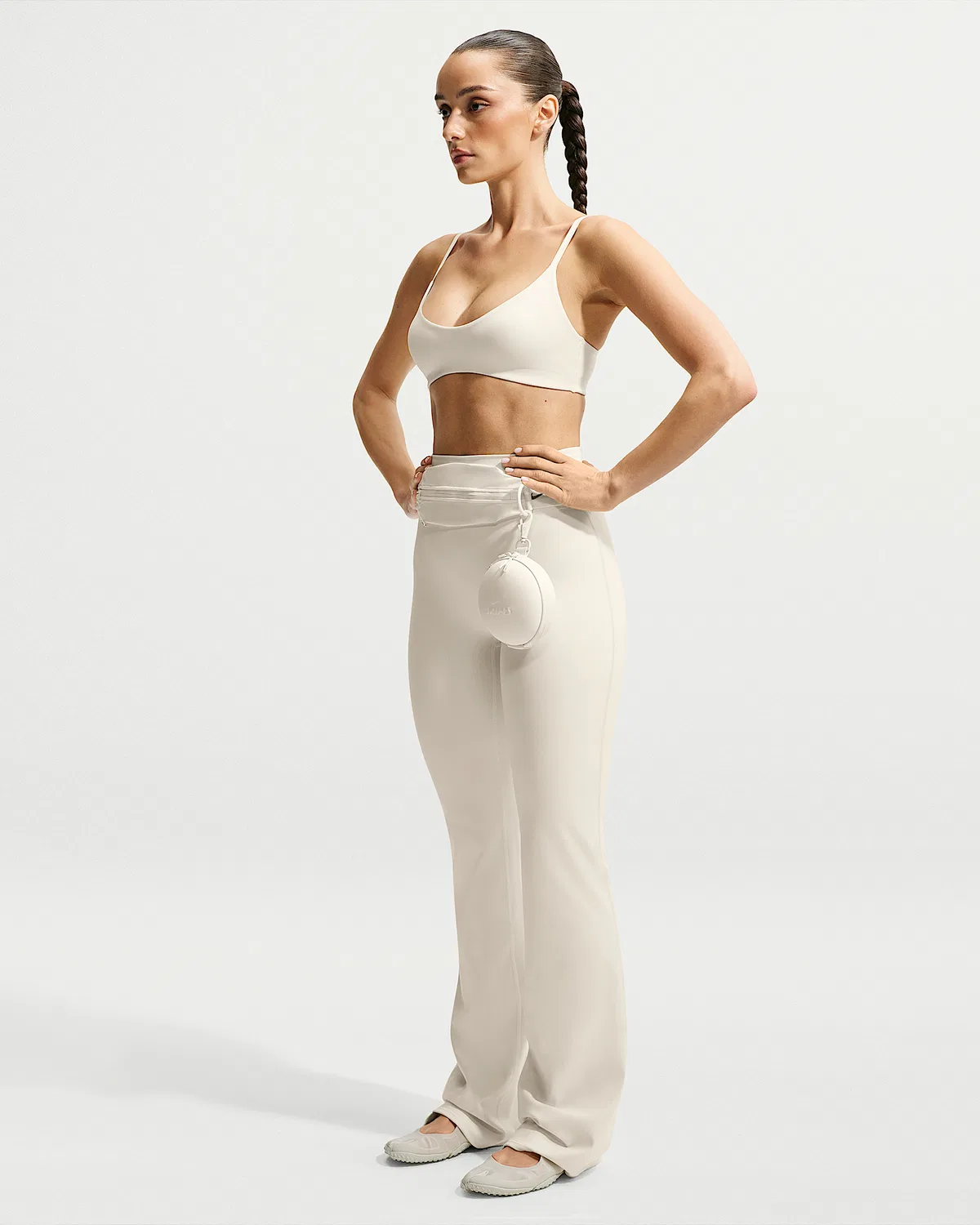 Женский бюстгальтер Micro-Scoop NikeSKIMS Matte, NSKM Actv Ivory/NSKM Flamingo — фото 3