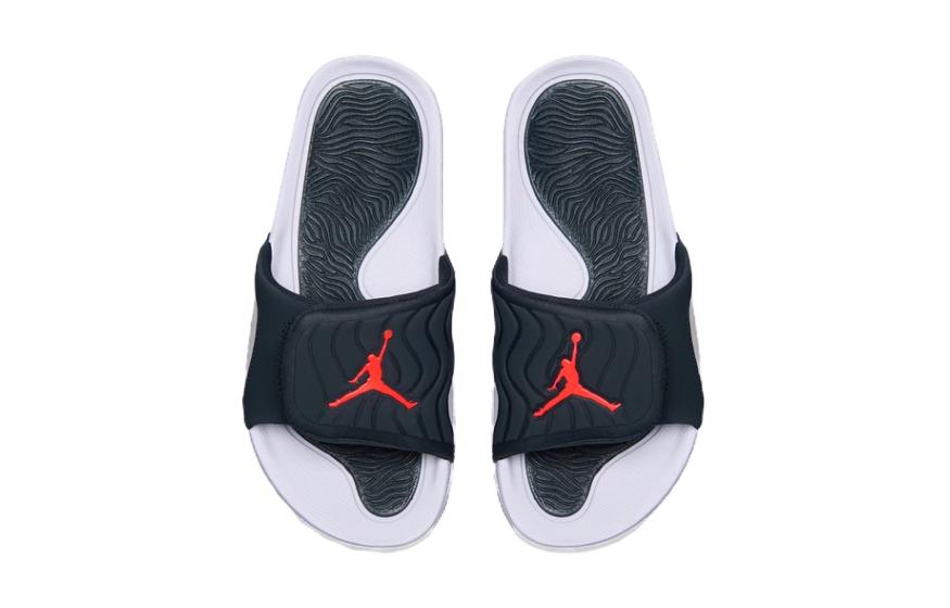 Jordan Унисекс противоскользящие износостойкие детские уличные тапочки White Black — фото 4