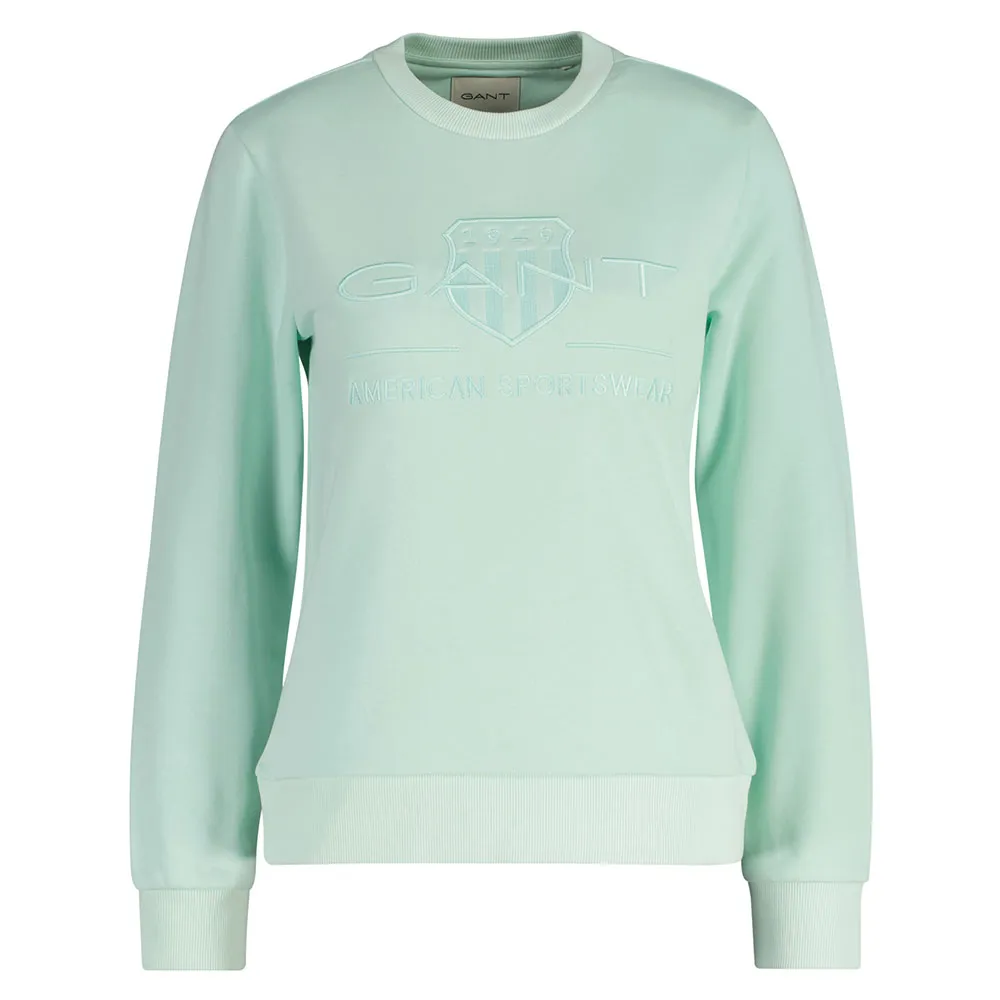 

Толстовка Gant Tonal Shield, зеленый