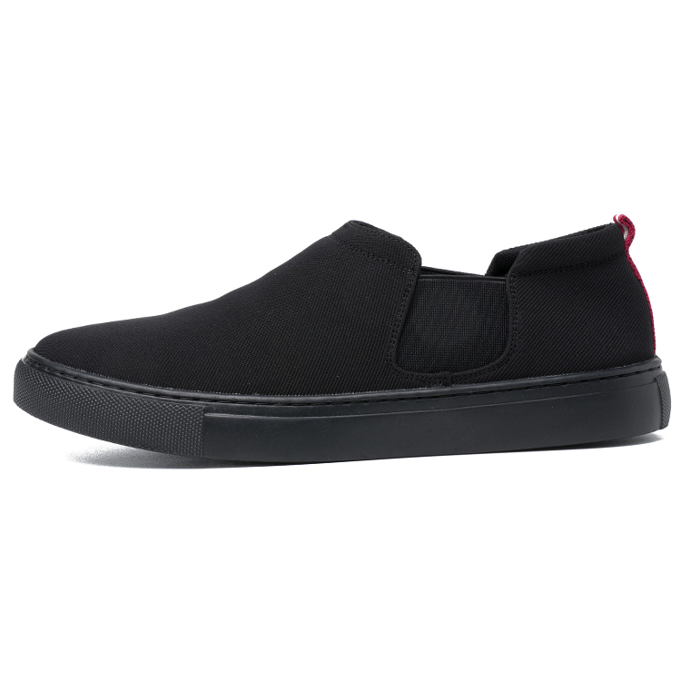 

YEDANI Мужские низкие кеды на текстильной подошве черные, цвет Black with Black Sole