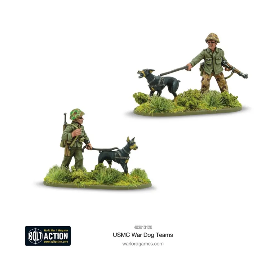 

Команды боевых собак морской пехоты США, Bolt Action - US Marines (28mm)