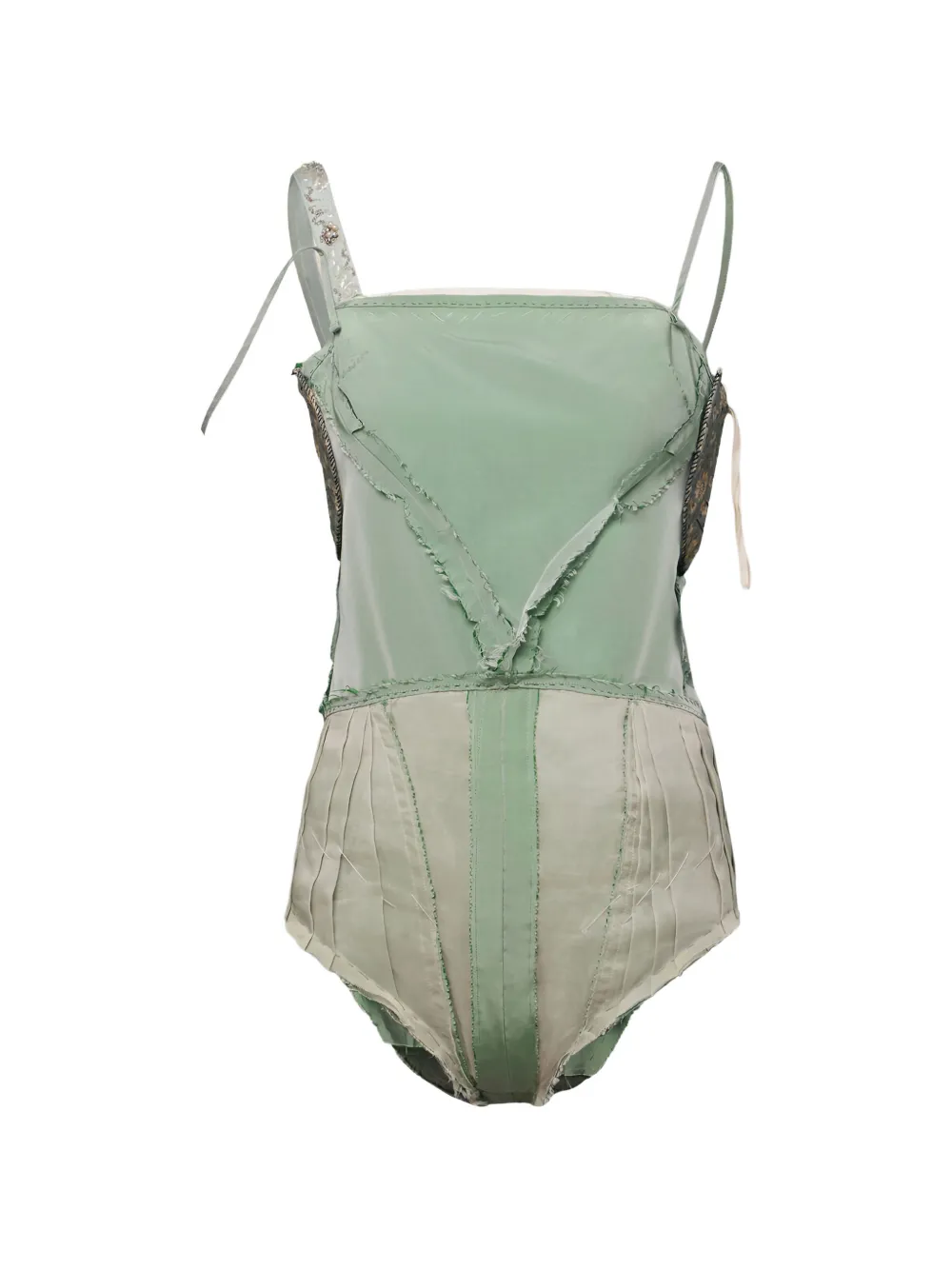 

Боди с декоративными лямками Maison Margiela, зеленый