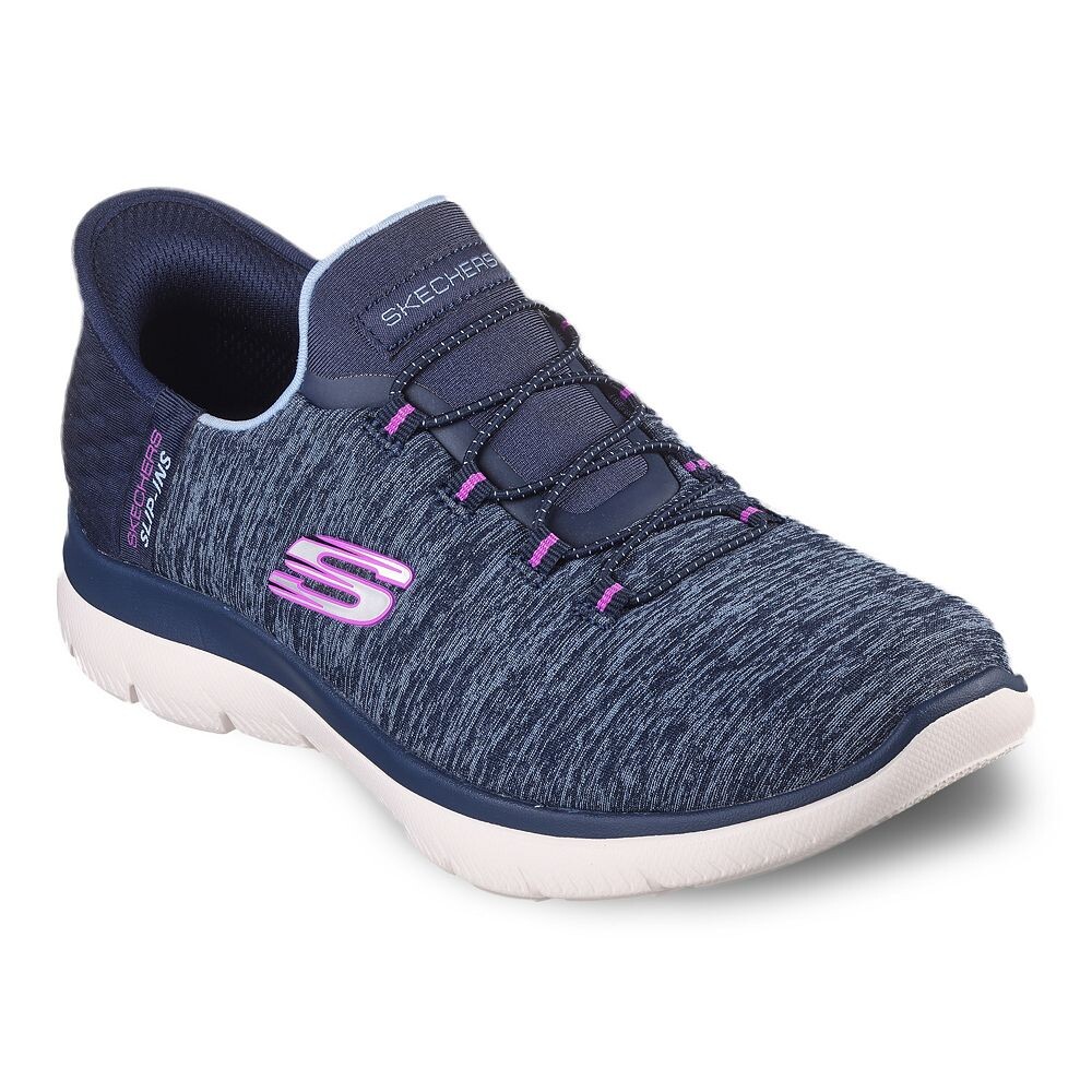 

Женские кроссовки Skechers Hands Free Slip-ins Summits Dazzling Haze, цвет Navy Purple