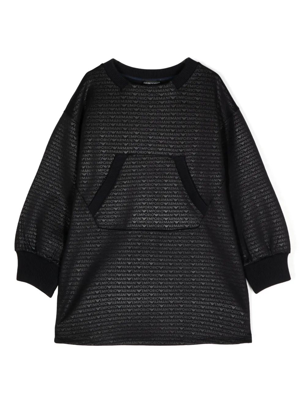 

Платье с логотипом Emporio Armani Kids, черный