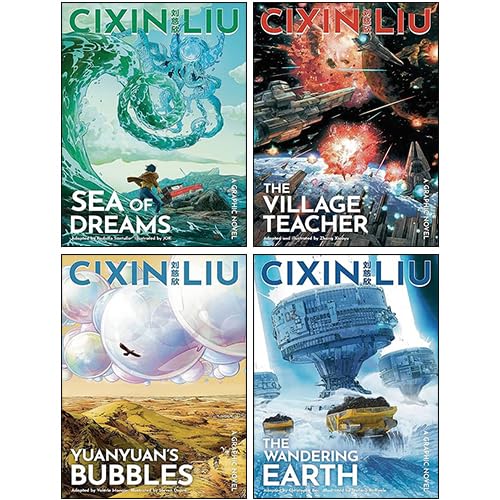 

Cixin Liu Graphic Novel 4 Books Collection Set (Sea of Dreams, The Village Teacher, The Wandering Earth, Yuanyuan's Bubbles) (Head of Zeus Ltd)