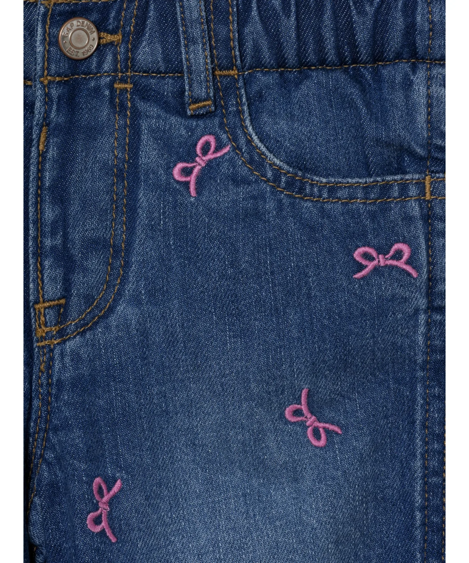 Бумажный пакет Babygap с флисовой подкладкой, джинсы Mom Jean — фото 4
