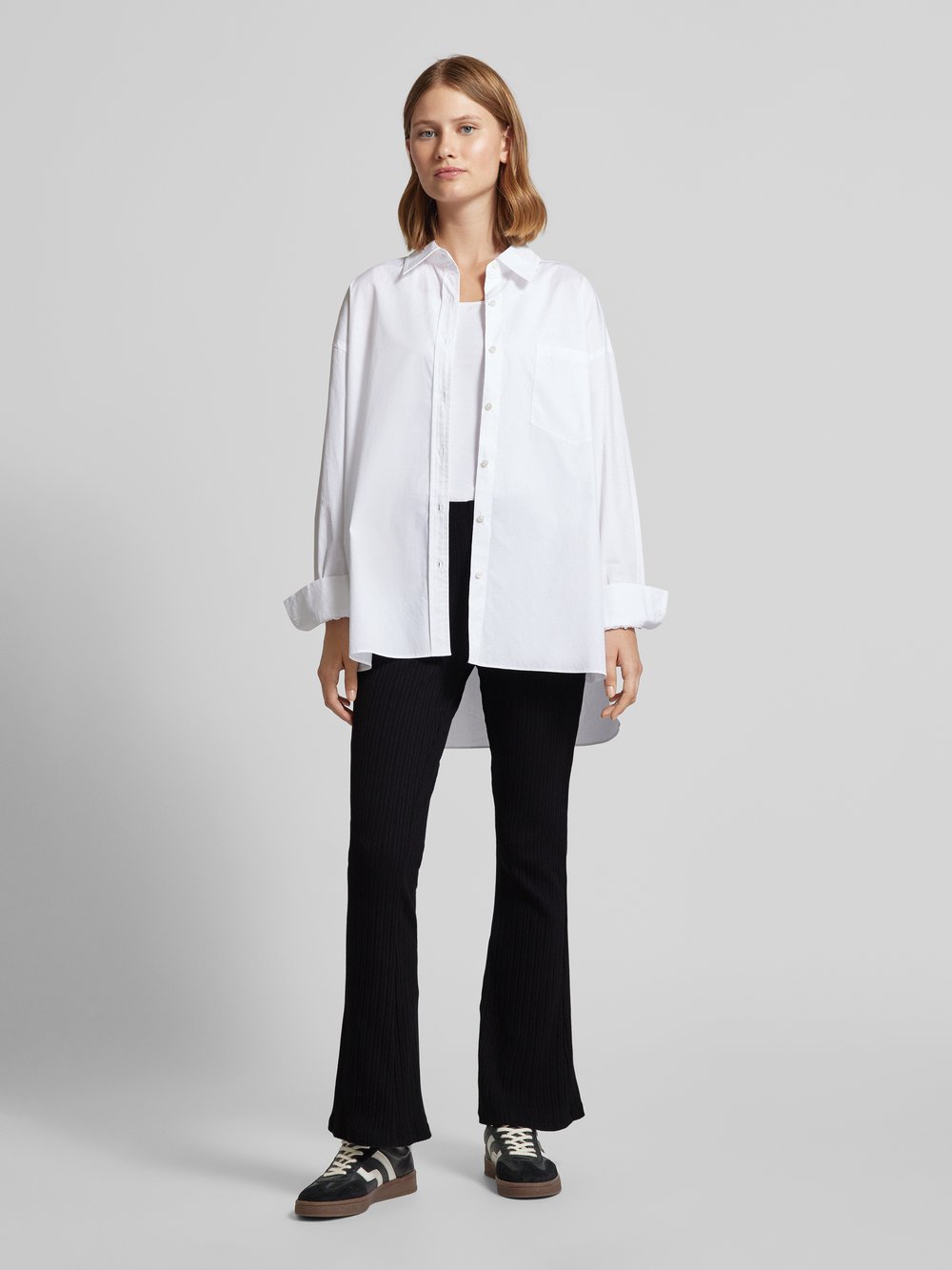 

Леггинсы расклешенные с ребристым узором, модель «LORRY» Vero Moda, черный