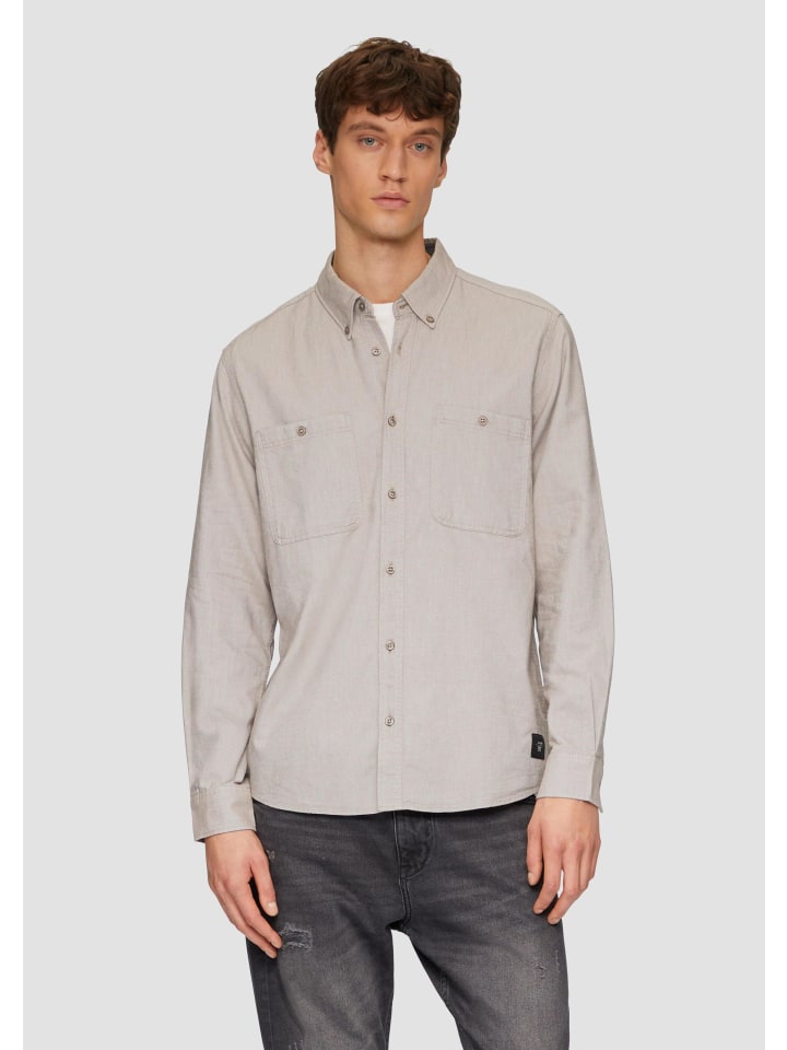 

Рубашка 8351_светло-коричневая s.Oliver