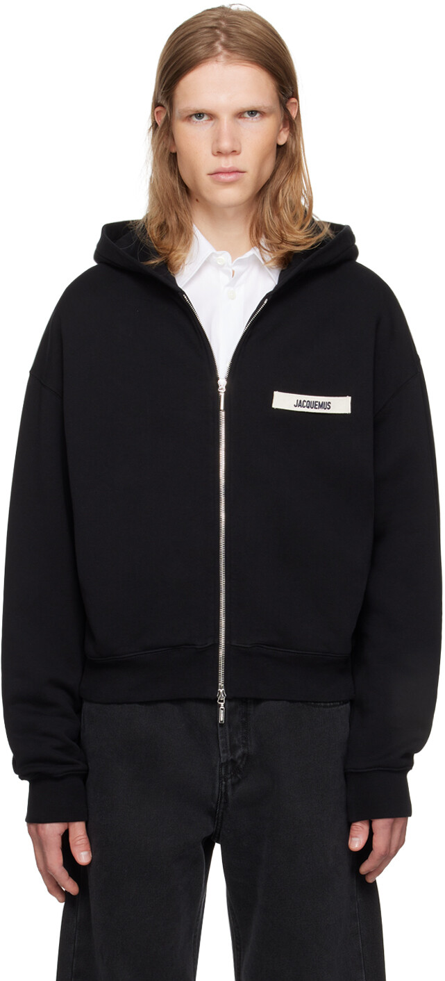 

JACQUEMU La Casa 'Le hoodie Gros Grain zippe' Толстовка JACQUEMUS, черный