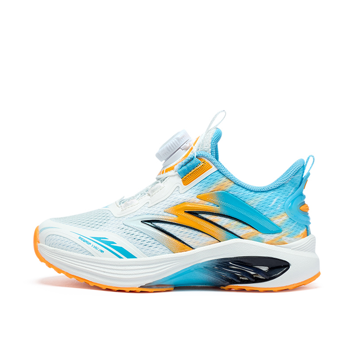 

Низкие детские кроссовки для бега с противоскользящим покрытием, износостойкие, дышащие, легкие, амортизирующие BIG WASP, серый/зеленый