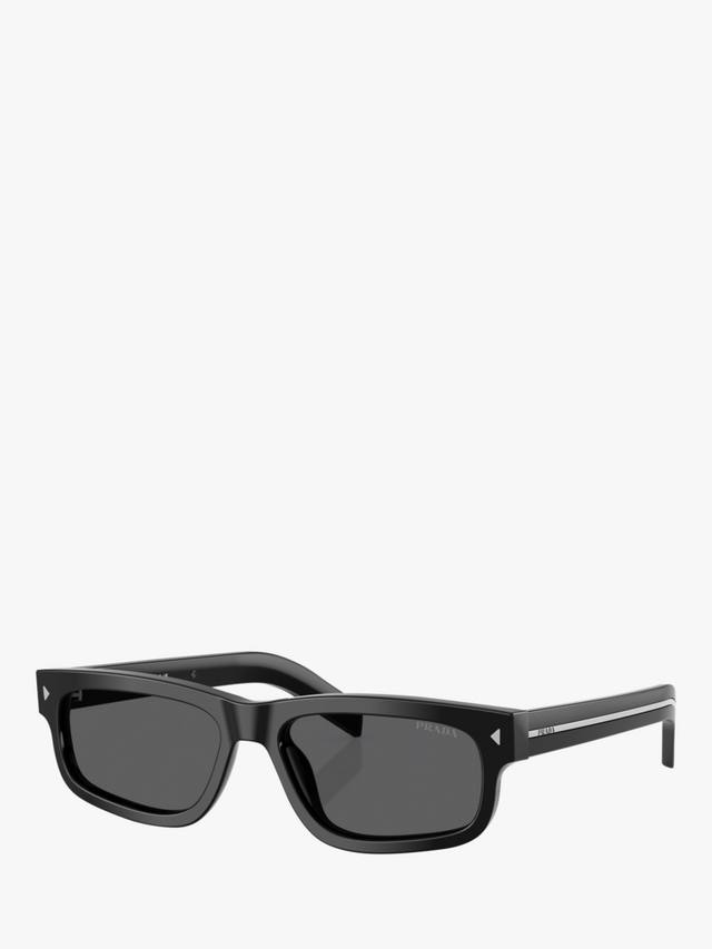 

Мужские прямоугольные солнцезащитные очки pr b11s Prada, цвет Black/Grey