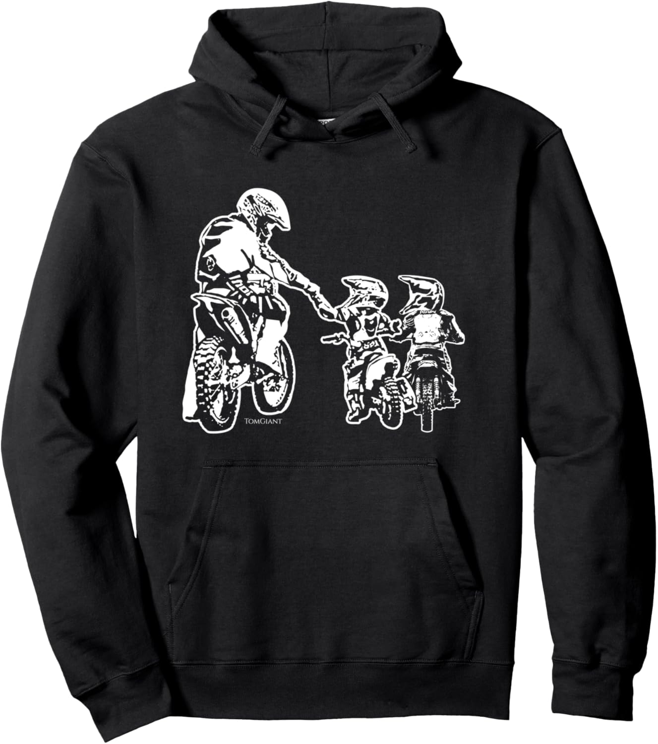 

Толстовка с надписью «Грот-дедушка, мотокросс, байкер, папа, дети» Two Kids, Sons, Parents, Motorcycle, Enduro, Motorsports, Gift, черный