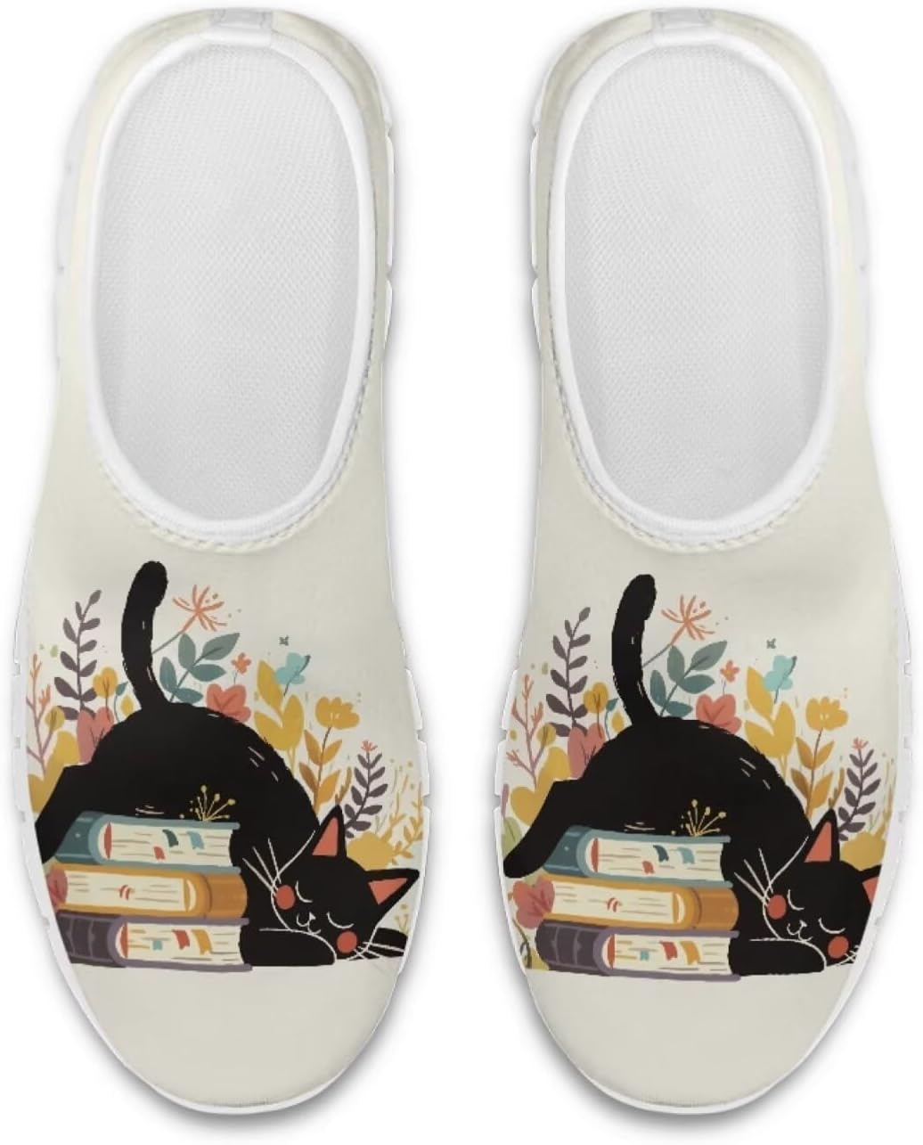 

Кроссовки-слипоны Chaqlin с анималистичным принтом, лоферы, широкие удобные низкие повседневные туфли для мужчин и женщин, для тренировок и повседневной носки, Cat Book