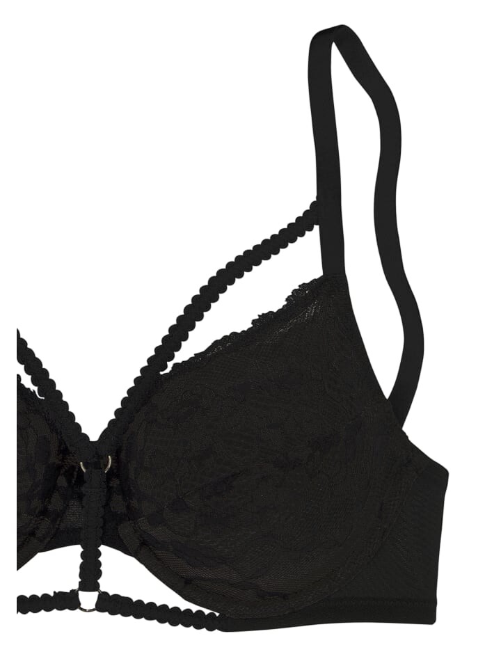 

Бюстгальтер на косточках PETITE FLEUR GOLD, черный
