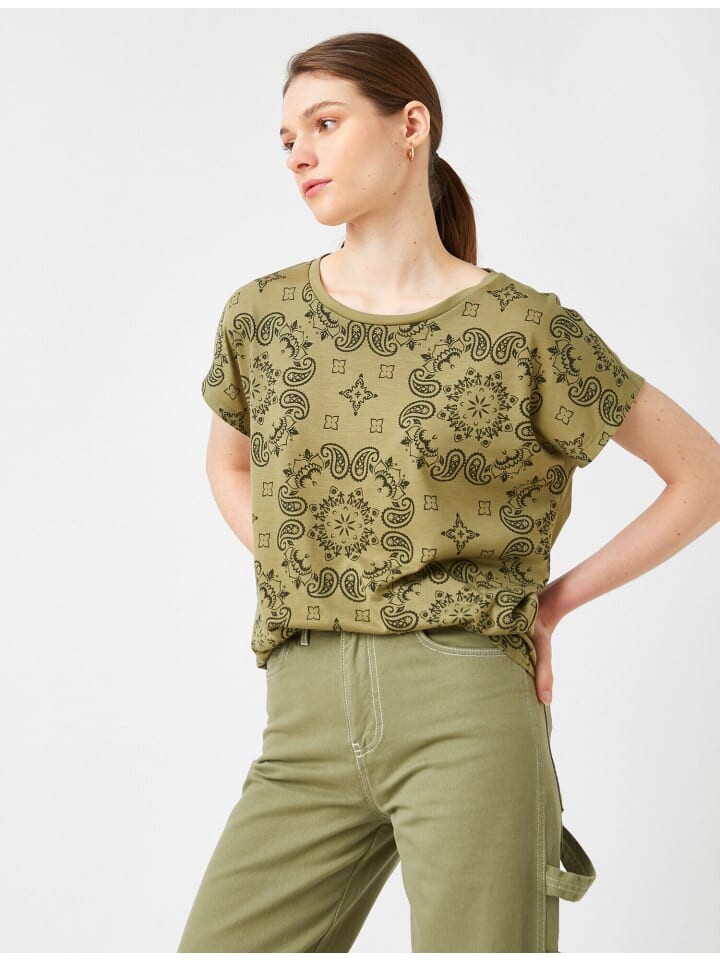 

Футболка KOTON T shirt, хаки