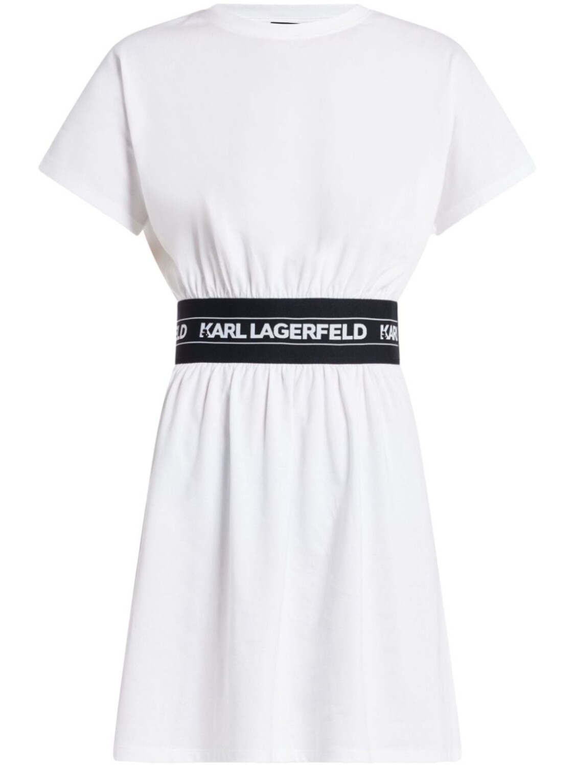 

Karl Lagerfeld платье-футболка с логотипом, белый