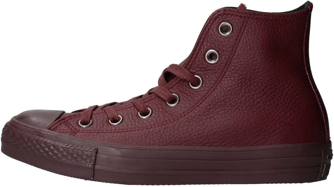 Кожаные высокие кеды Converse All Star Hi, унисекс, бордовый, Einheitsgroße