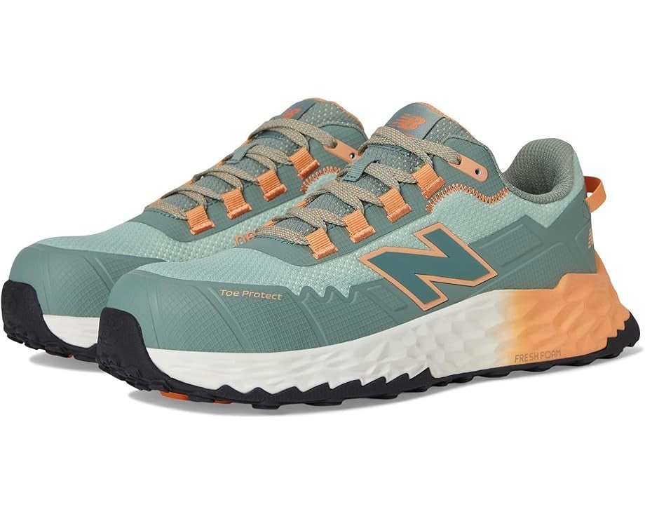 Женские рабочие туфли New Balance Cremorne Aqua Pumpkin с композитным носком VER281, зеленый