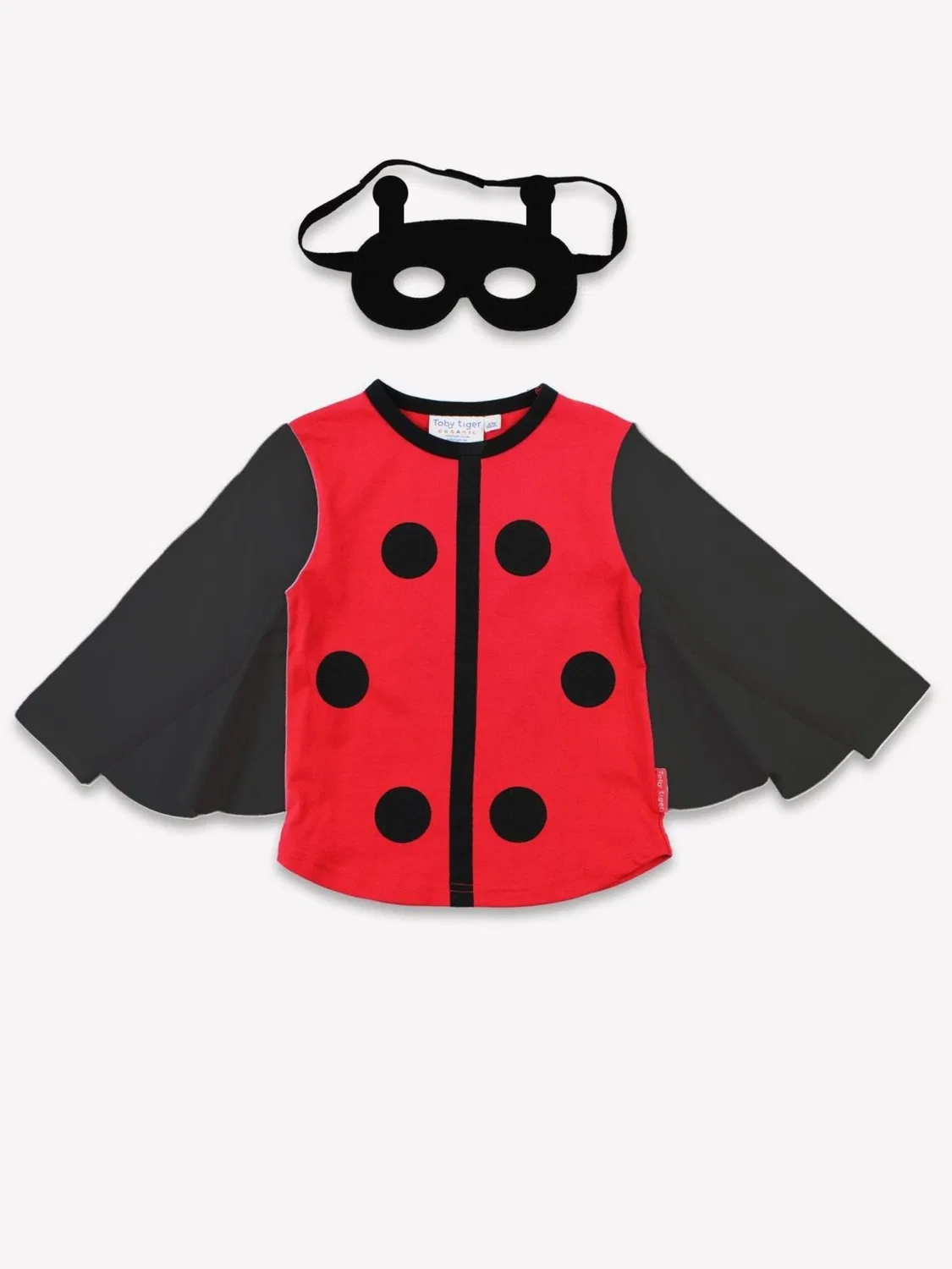 Футболка 'Bio-Baumwoll Kinder Verkleidungsset, Marienkäfer' Toby Tiger, Red