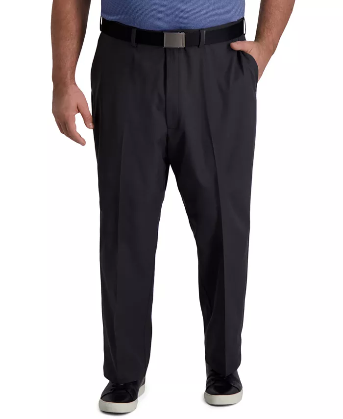 

Брюки Big & Tall Cool Right Performance Flex Classic Fit с плоской передней частью Haggar, серый