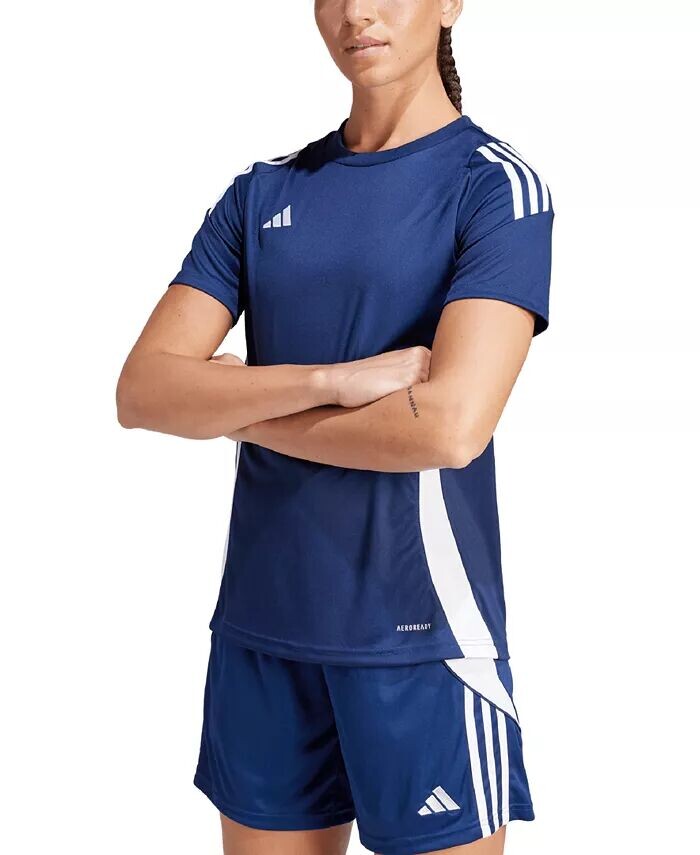 

Женский трикотажный топ Tiro 24 adidas, синий
