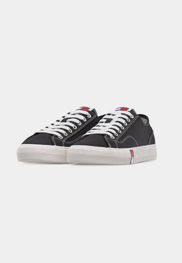 Архивные кроссовки с полосатым флагом из канваса Tommy Jeans, Black — фото 3