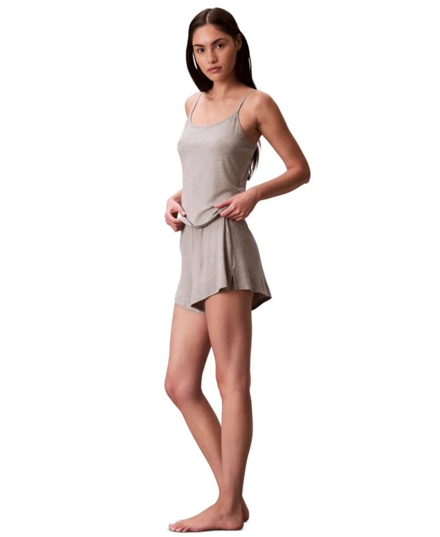 Женские полосатые шорты для сна Calvin Klein, серый heather — фото 3