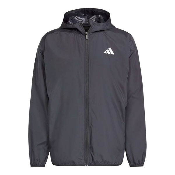 

Куртка essentials big logo mesh windbreaker jacket Adidas, черный