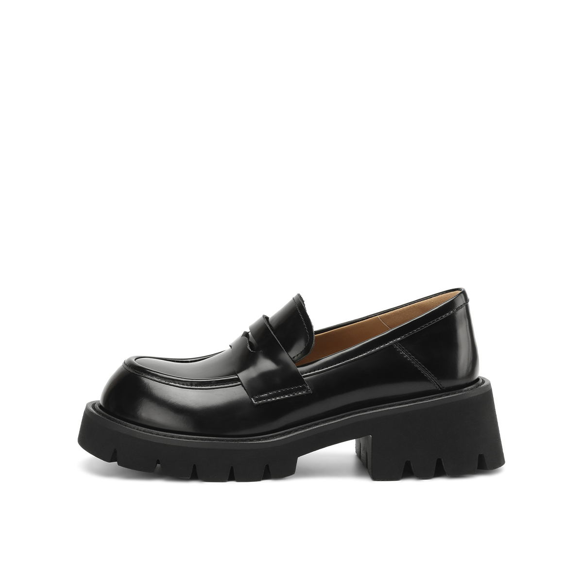 Rosa Bianca Лоферы женские черные 5,2 см с кожаной стелькой, цвет Black (Cow Leather Insole)