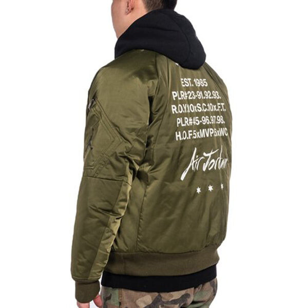 Куртка Air Jordan MA-1 aviator Jacket Sports Green, зеленый — фото 4