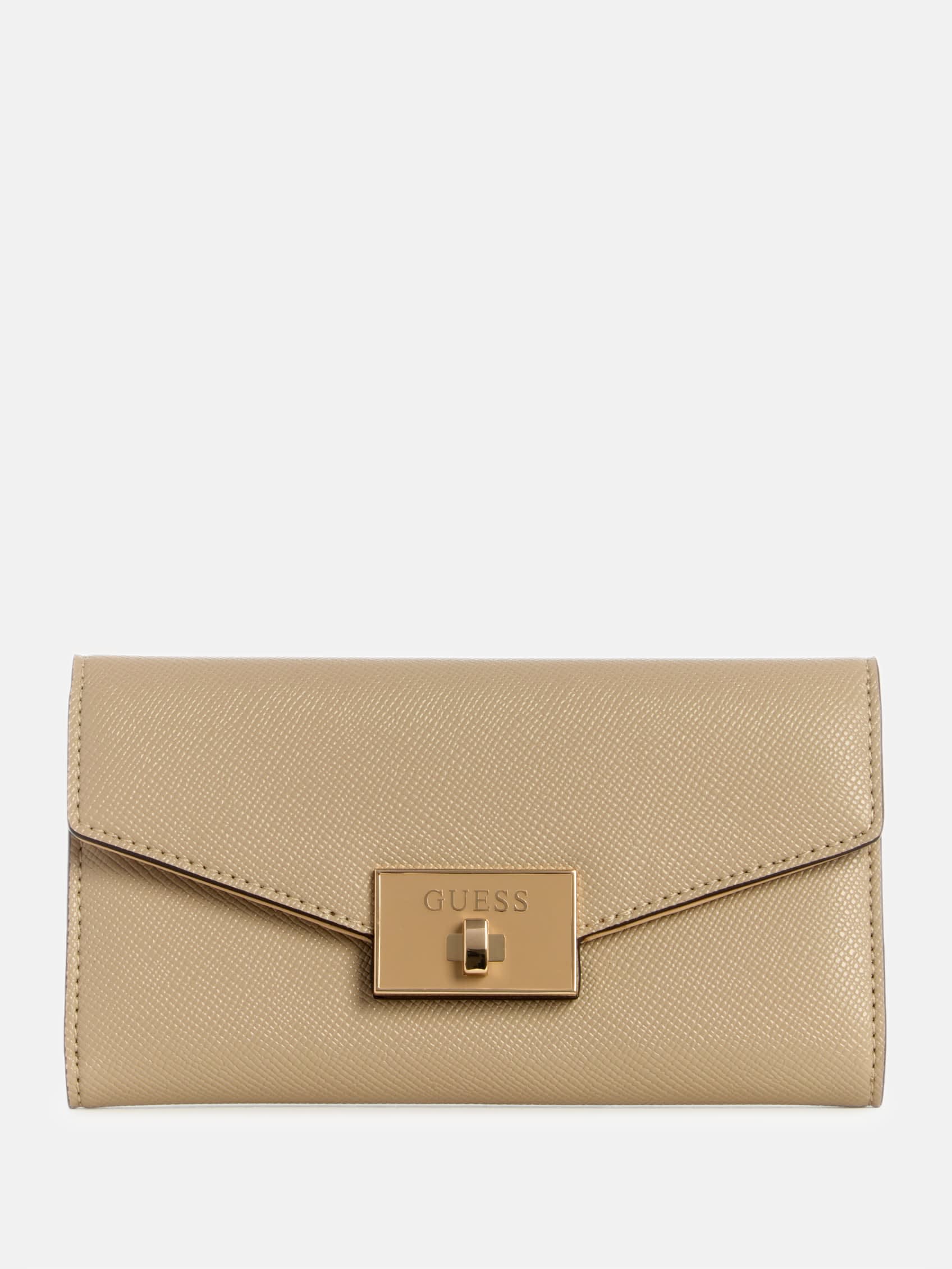 

Тонкий кошелек-клатч Aine Guess Factory, серо-коричневый