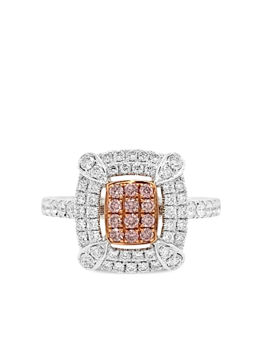 

Кольцо из белого золота и платины с бриллиантами HYT Jewelry, серебяный