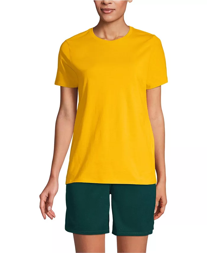 

Женская футболка с коротким рукавом женственного кроя Essential Lands' End, желтый