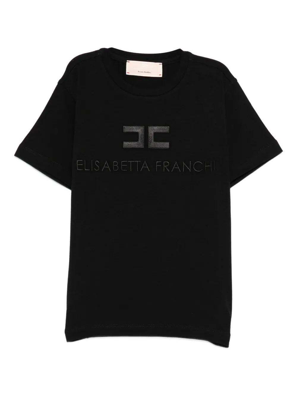 

Футболка с вышитым логотипом Elisabetta Franchi La Mia Bambina, черный