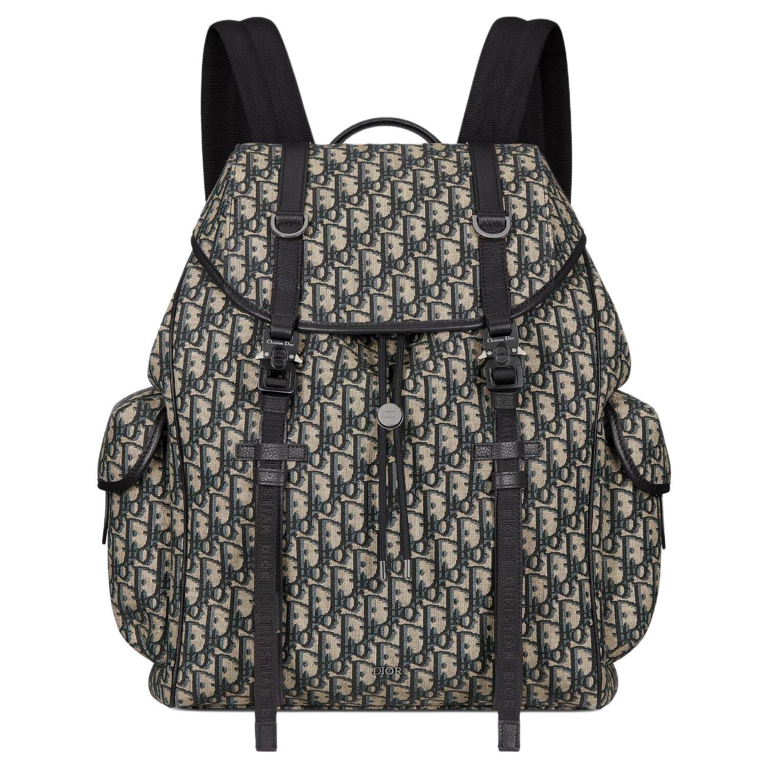 

DIOR Хлопковый рюкзак унисекс бежево-черный