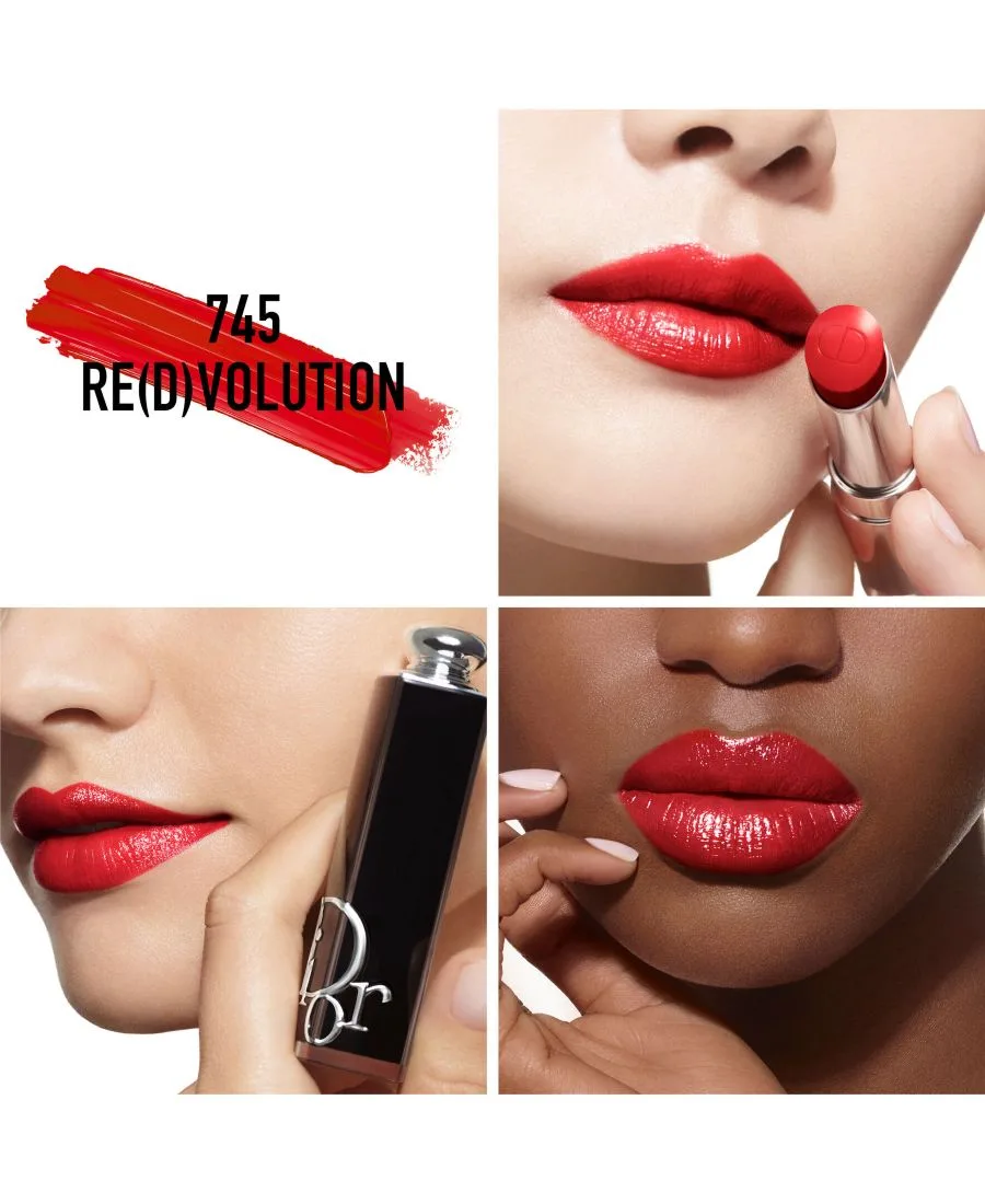 Коллекция многоразовых блестящих помад Addict DIOR, 745 re(d)volution (a raspberry розовый) — фото 3