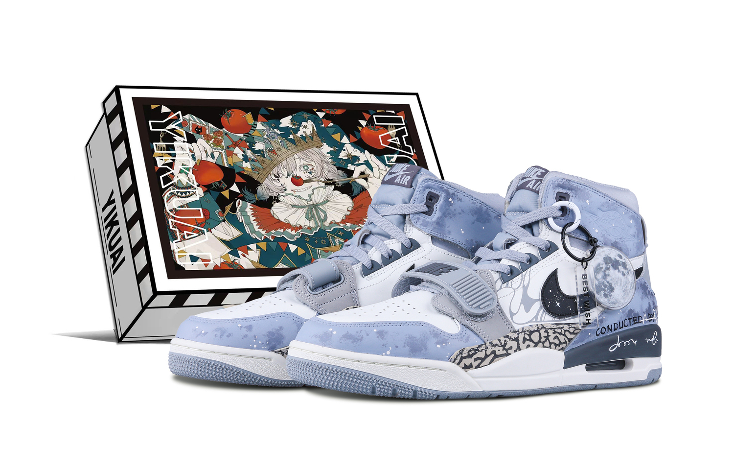 

Legacy 312 High Top Винтажные баскетбольные кроссовки мужские Спокойный серый Jordan, Космический странник серый