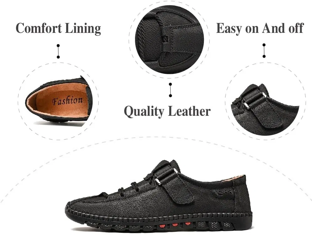 Повседневные кожаные туфли Loafers & Slip-Ons, Black Asifn — фото 4