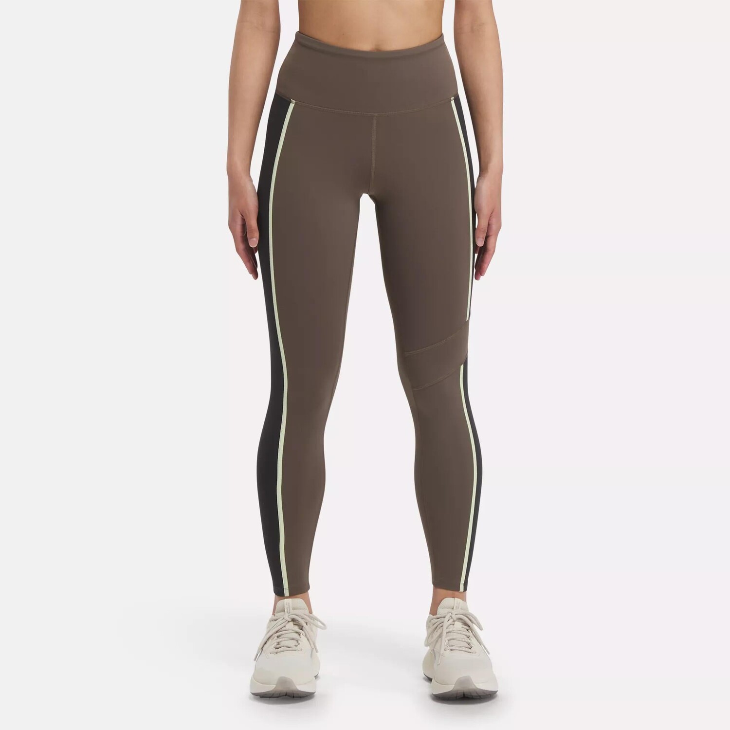 

Леггинсы Lux с высокой посадкой и цветными блоками Reebok, цвет Grout