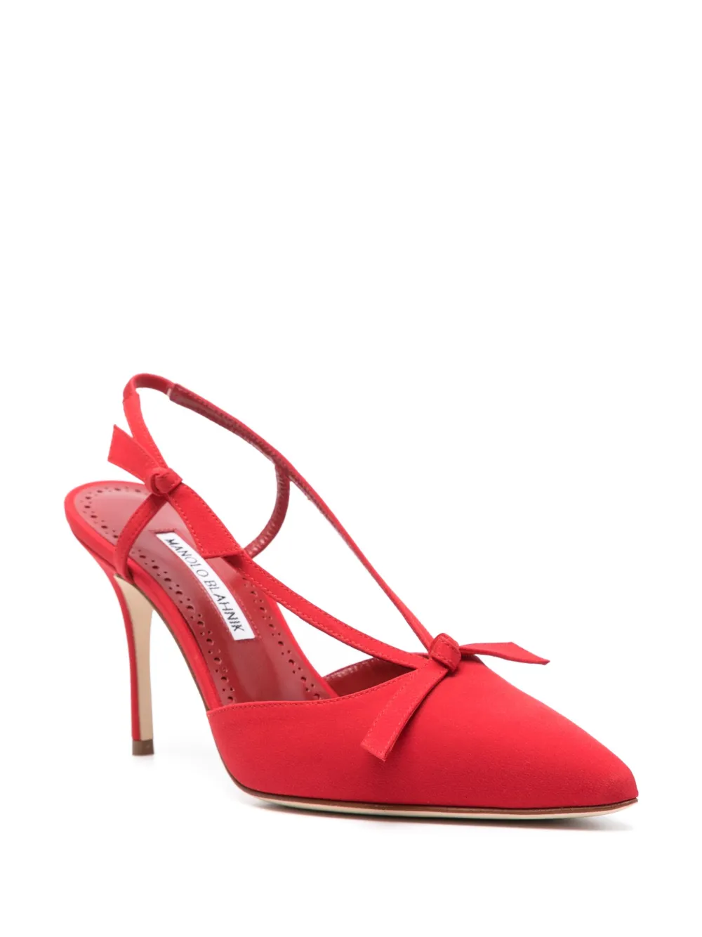 Туфли-лодочки Corintia 90 Manolo Blahnik, красный — фото 2