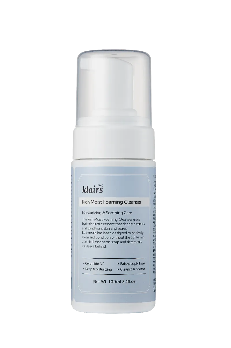 

Rich Moist Foaming Cleanser Очищающее средство для сухой кожи Klairs