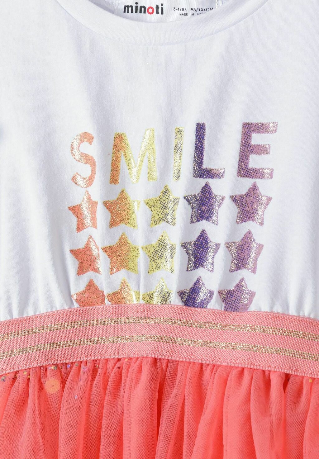 

Элегантное платье TUTU GLITTER MINOTI, коралл