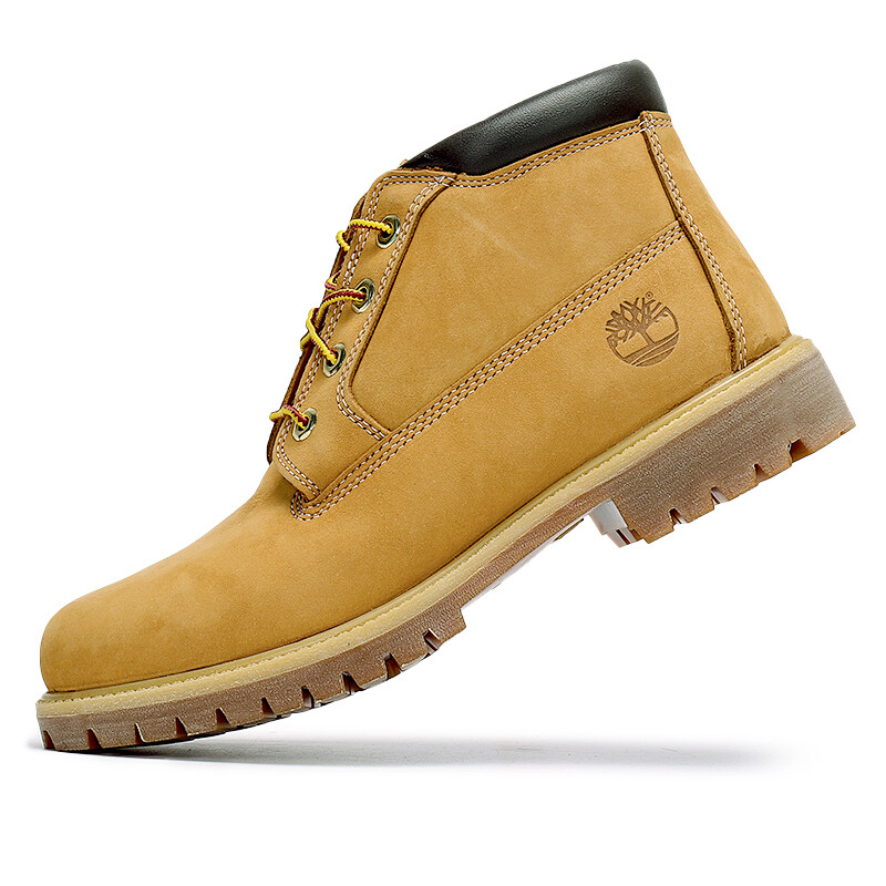 Мужские уличные ботинки Timberland короткие на шнуровке, желтый — фото 2