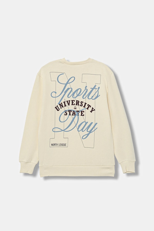 

Детская хлопковая толстовка United Colors Of Benetton, бежевый