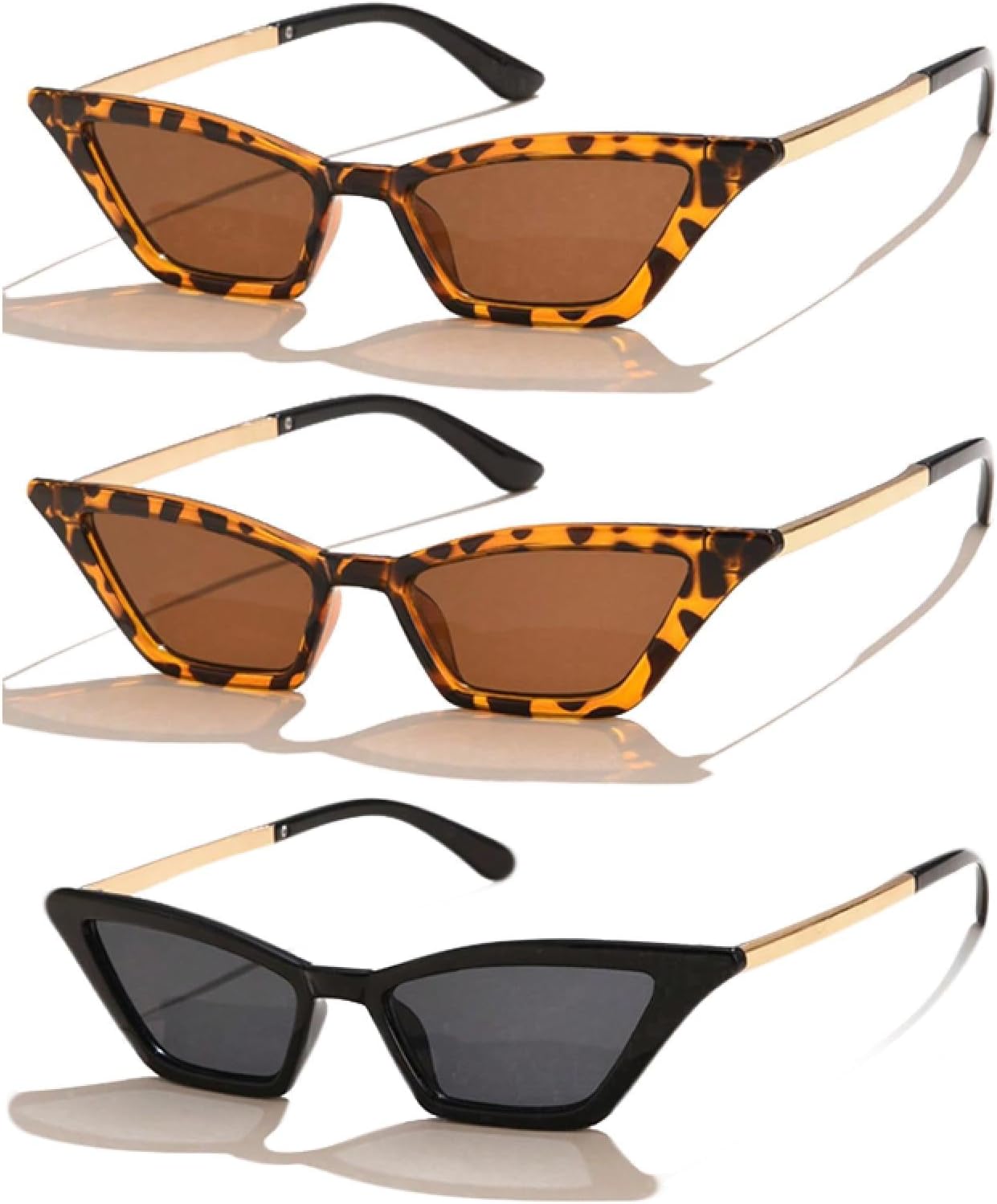 

1/3 шт. Женские солнцезащитные очки «кошачий глаз», роскошные женские маленькие солнцезащитные очки «кошачий глаз» с металлическим покрытием, защита от УФ-излучения, очки для активного отдыха SZVVBKK, 3pcs Z07