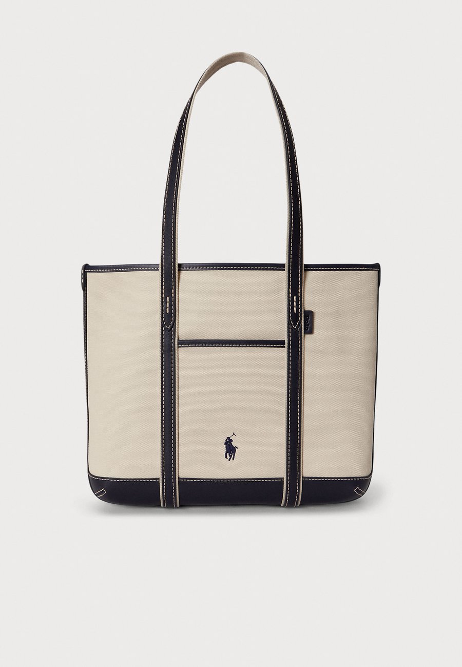 

Сумка Polo Ralph Lauren COTTON CANVAS SMALL SHOPPER TOTE, Ecru/Navy/Off-White