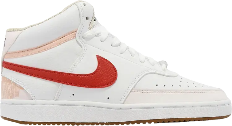 

Кроссовки Wmns Court Vision Mid 'White University Red', белый