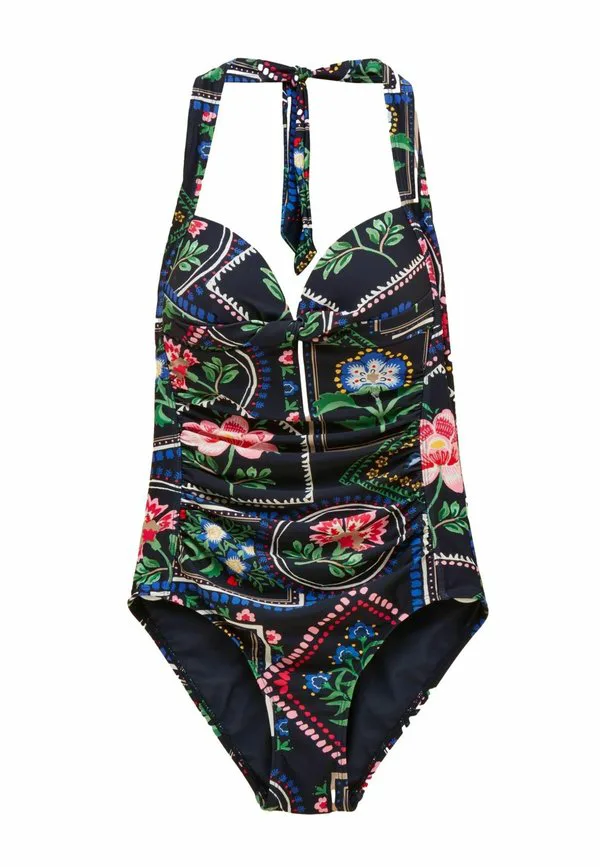 

Купальник «жасмин» с завязками на шее Joules, Navy Floral, Синий, Купальник «жасмин» с завязками на шее Joules, Navy Floral