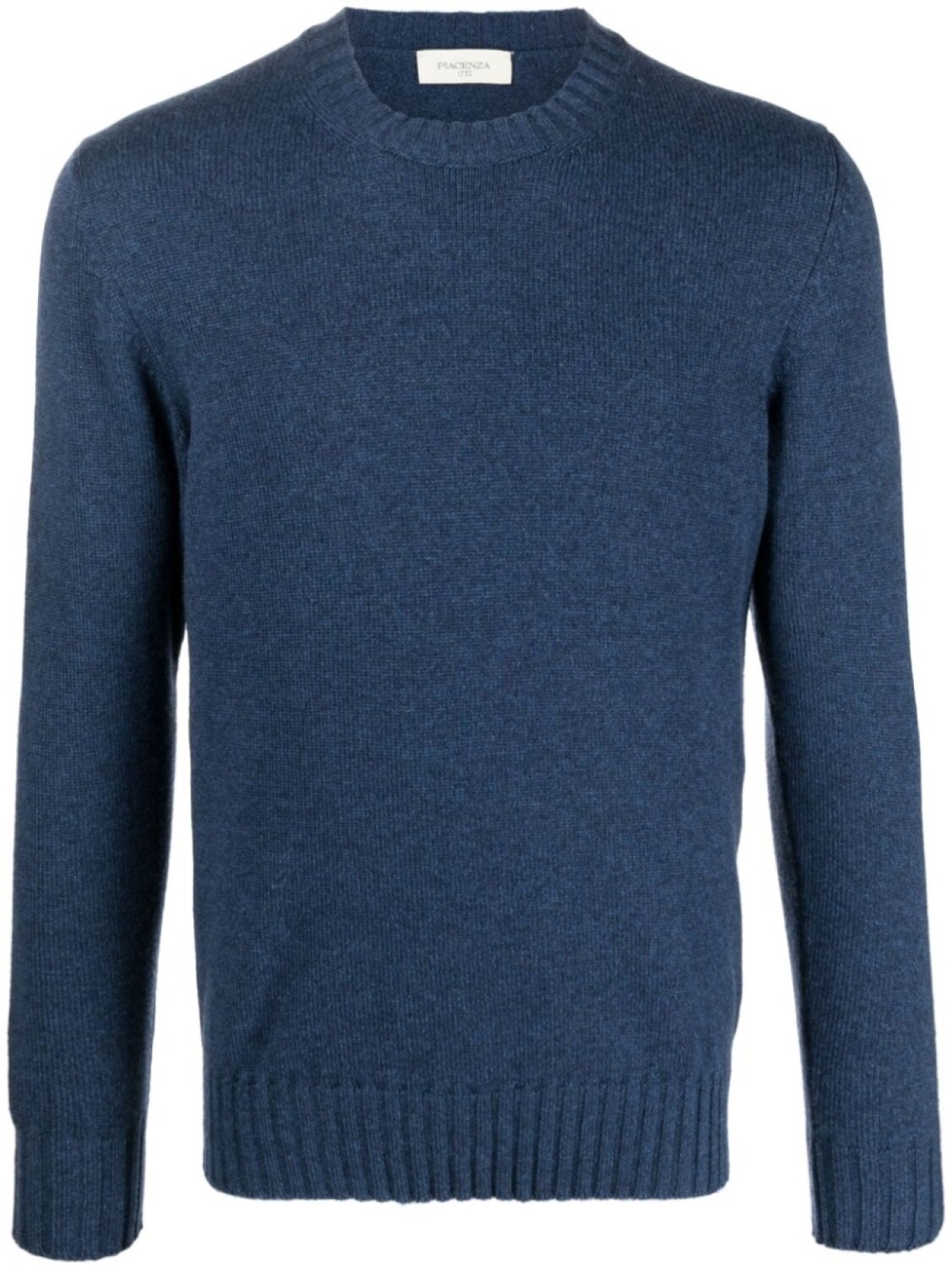 

Кашемировый джемпер с круглым вырезом Piacenza Cashmere, синий